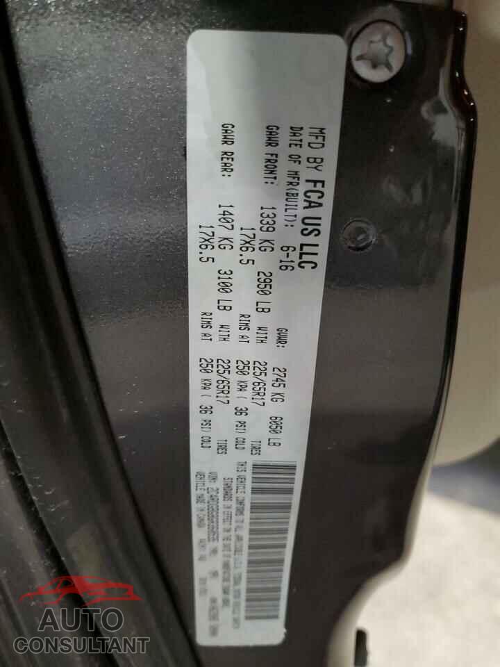 DODGE CARAVAN 2016 - 2C4RDGBG8GR360535