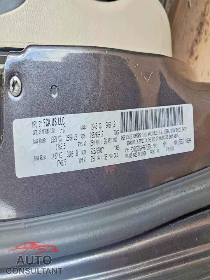 DODGE CARAVAN 2017 - 2C4RDGCG4HR671234