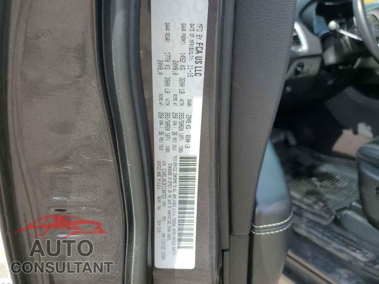 DODGE DURANGO 2015 - 1C4RDJAG3FC194723