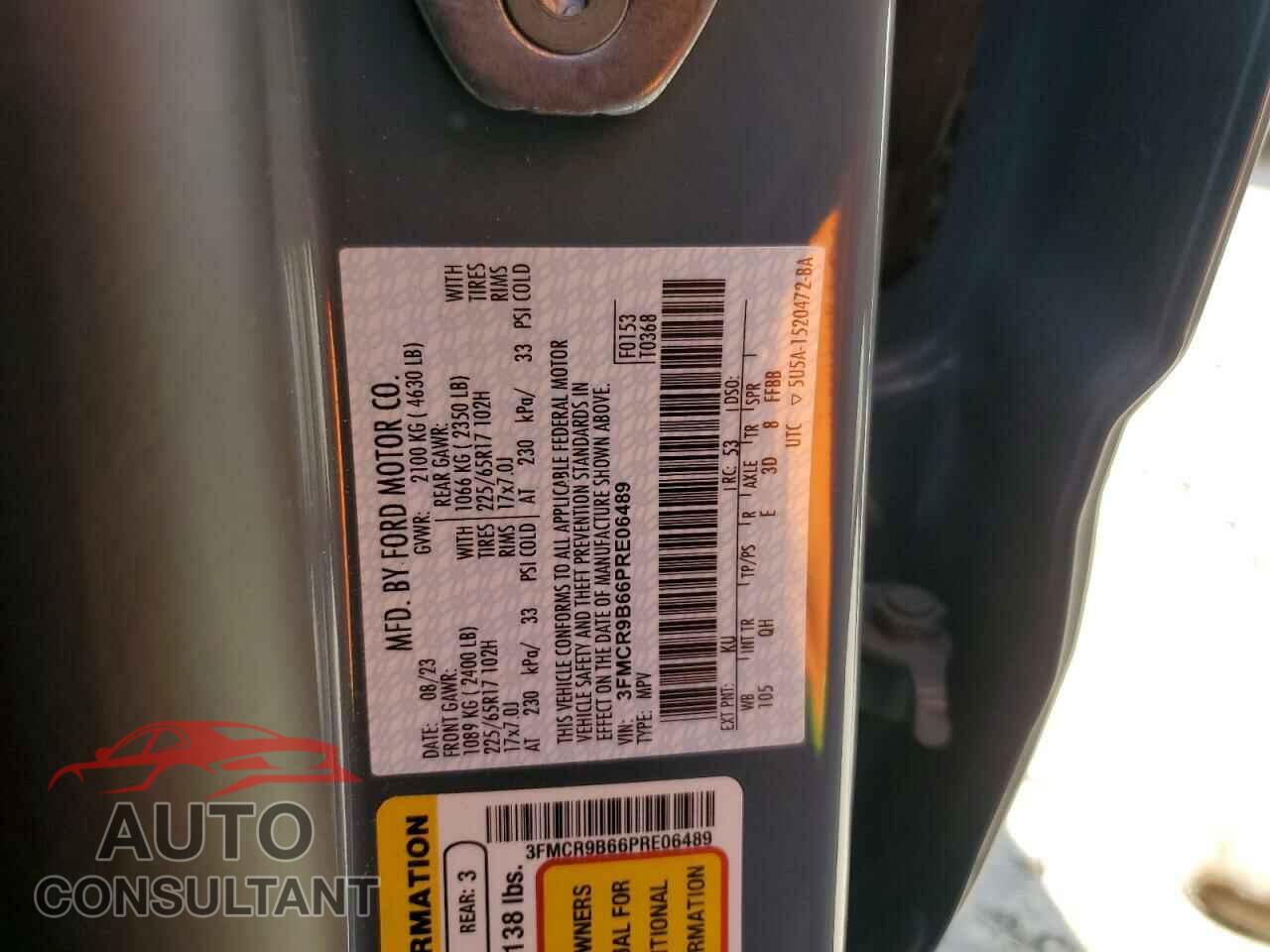 FORD BRONCO 2023 - 3FMCR9B66PRE06489