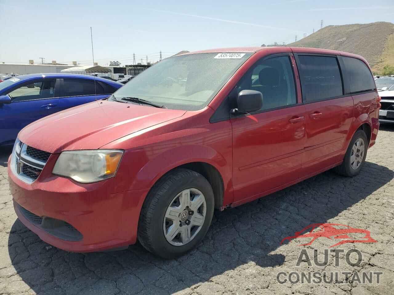 DODGE CARAVAN 2012 - 2C4RDGBG2CR399017