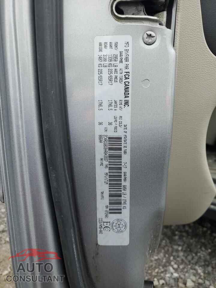 DODGE CARAVAN 2017 - 2C4RDGBG9HR843937