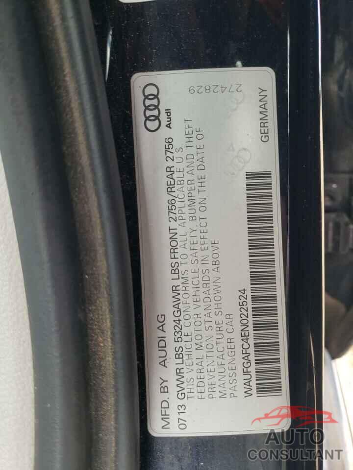 AUDI A6 2014 - WAUFGAFC4EN022524