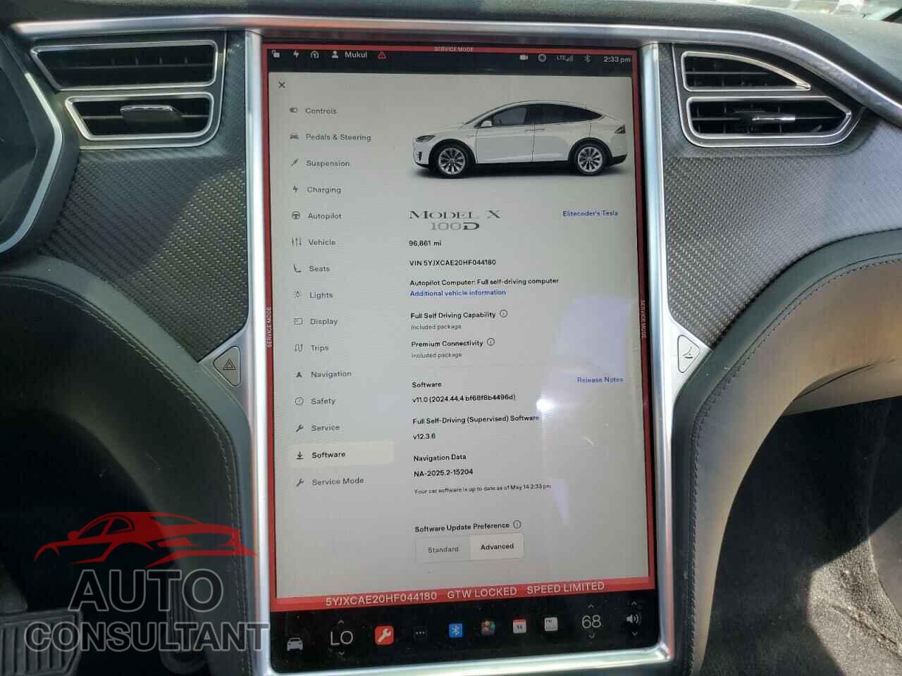 TESLA MODEL X 2017 - 5YJXCAE20HF044180