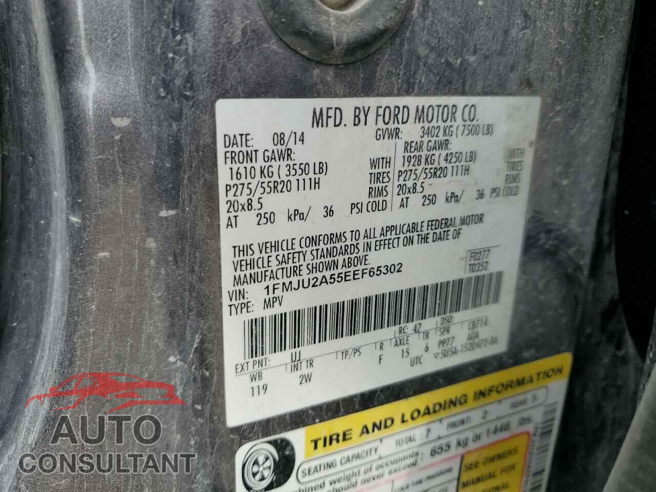 FORD EXPEDITION 2014 - 1FMJU2A55EEF65302