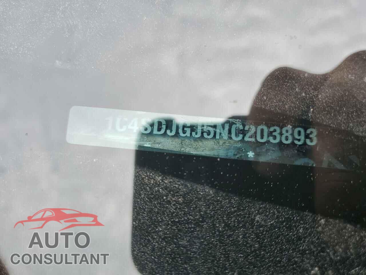 DODGE DURANGO 2022 - 1C4SDJGJ5NC203893