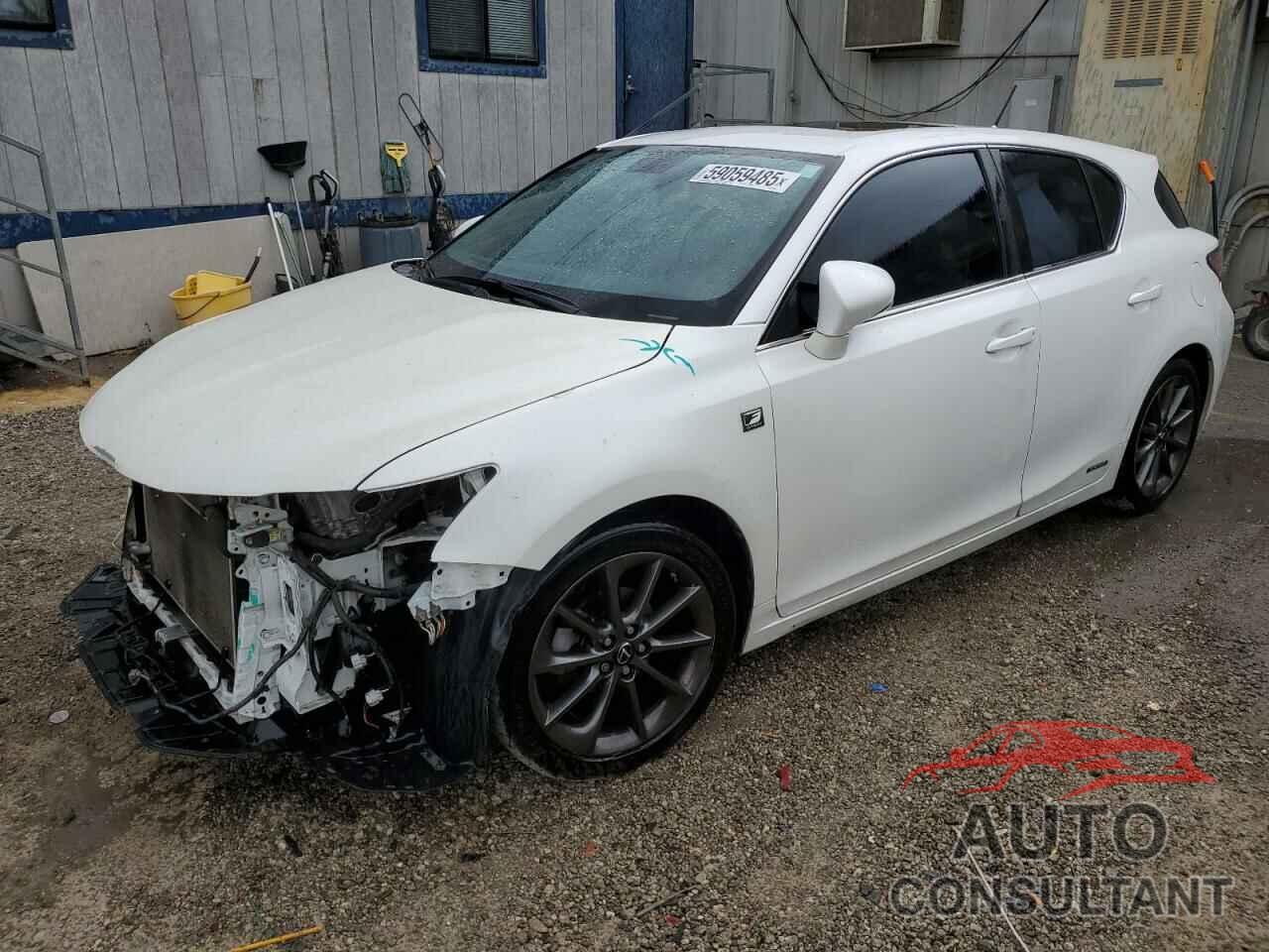 LEXUS CT 200 2012 - JTHKD5BH1C2105392