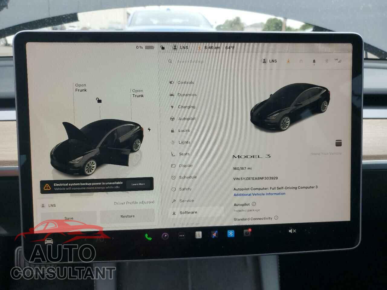 TESLA MODEL 3 2022 - 5YJ3E1EA8NF303929