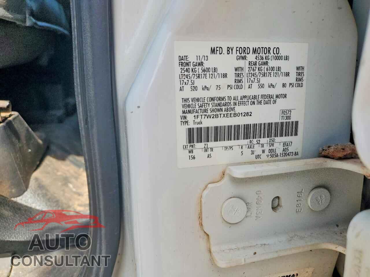FORD F250 2014 - 1FT7W2BTXEEB01282
