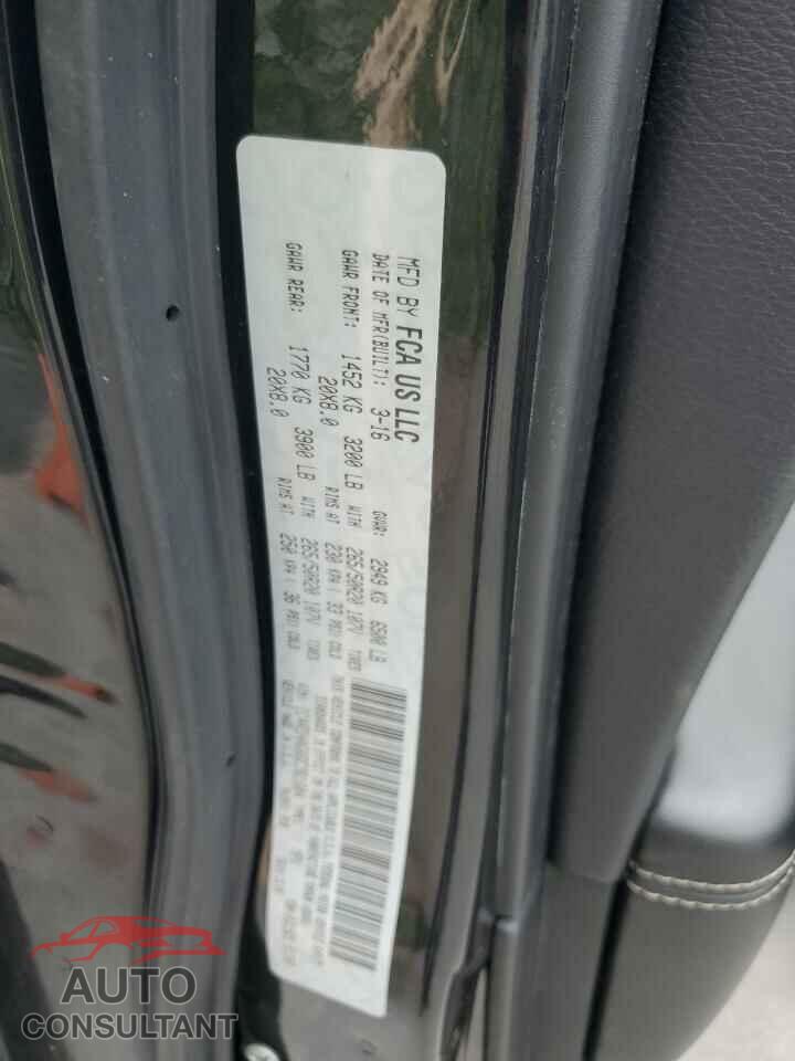 DODGE DURANGO 2016 - 1C4RDHAG6GC361604