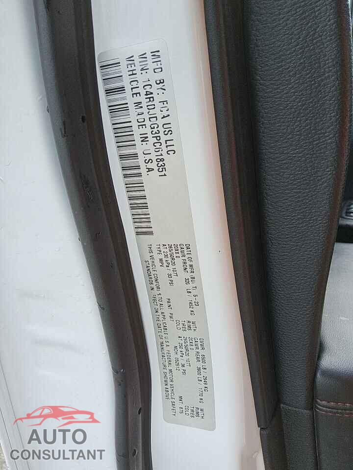 DODGE DURANGO 2023 - 1C4RDJDG3PC618351