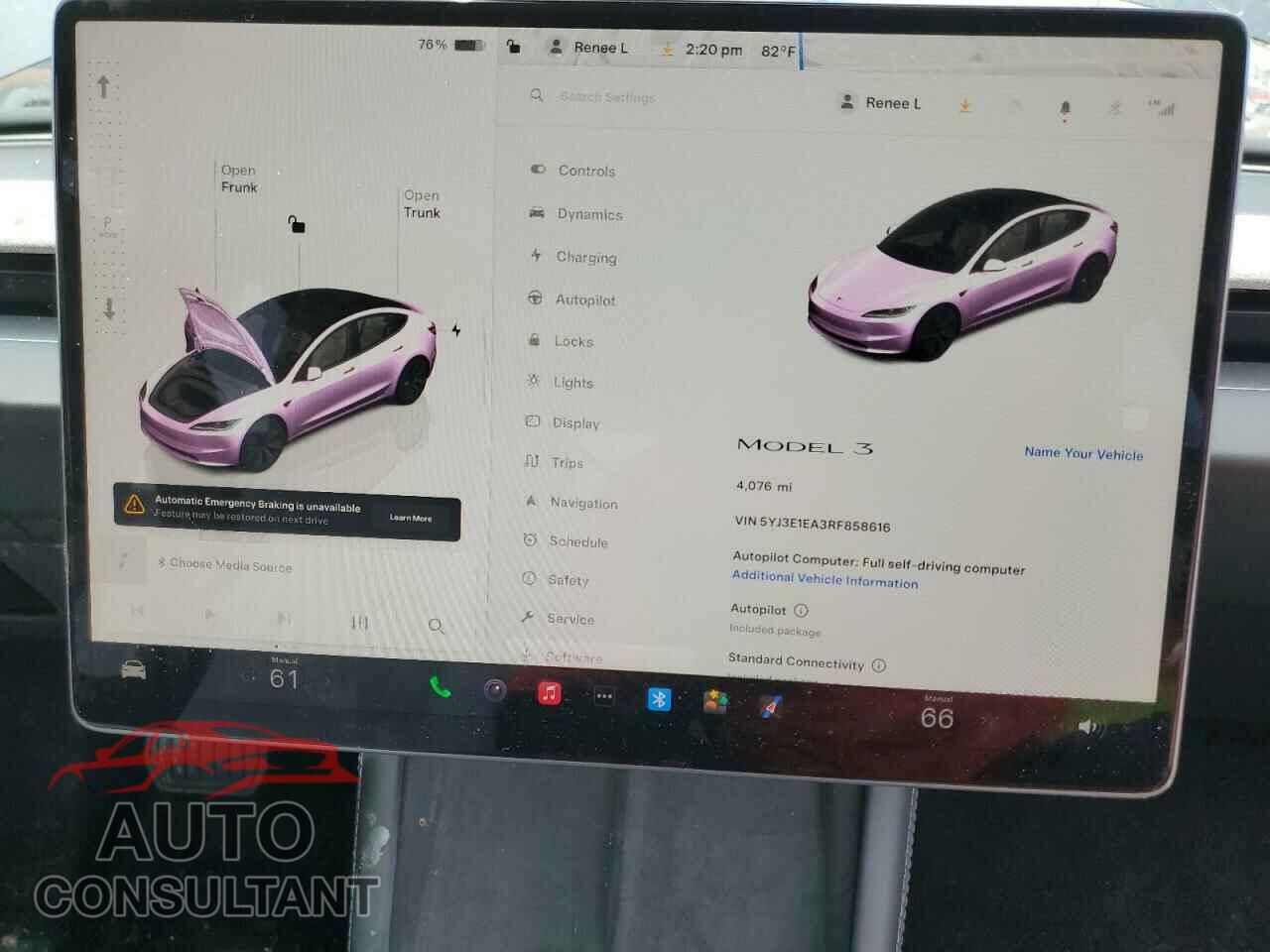 TESLA MODEL 3 2024 - 5YJ3E1EA3RF858616