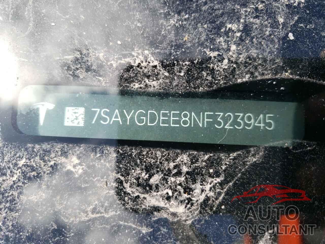 TESLA MODEL Y 2022 - 7SAYGDEE8NF323945