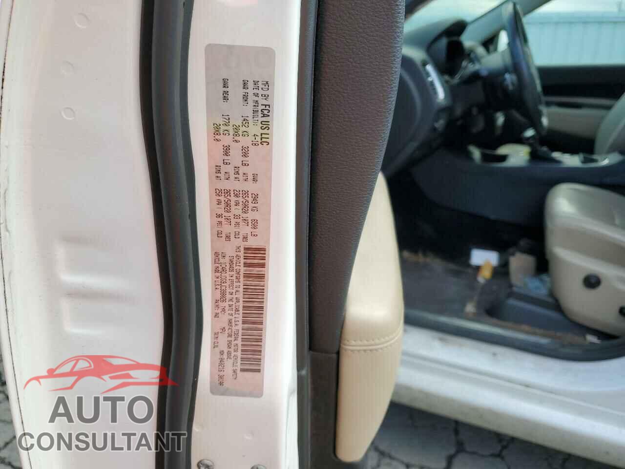 DODGE DURANGO 2018 - 1C4RDJDG9JC398026
