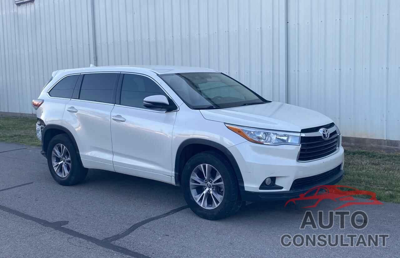 TOYOTA HIGHLANDER 2016 - 5TDZKRFH6GS142931