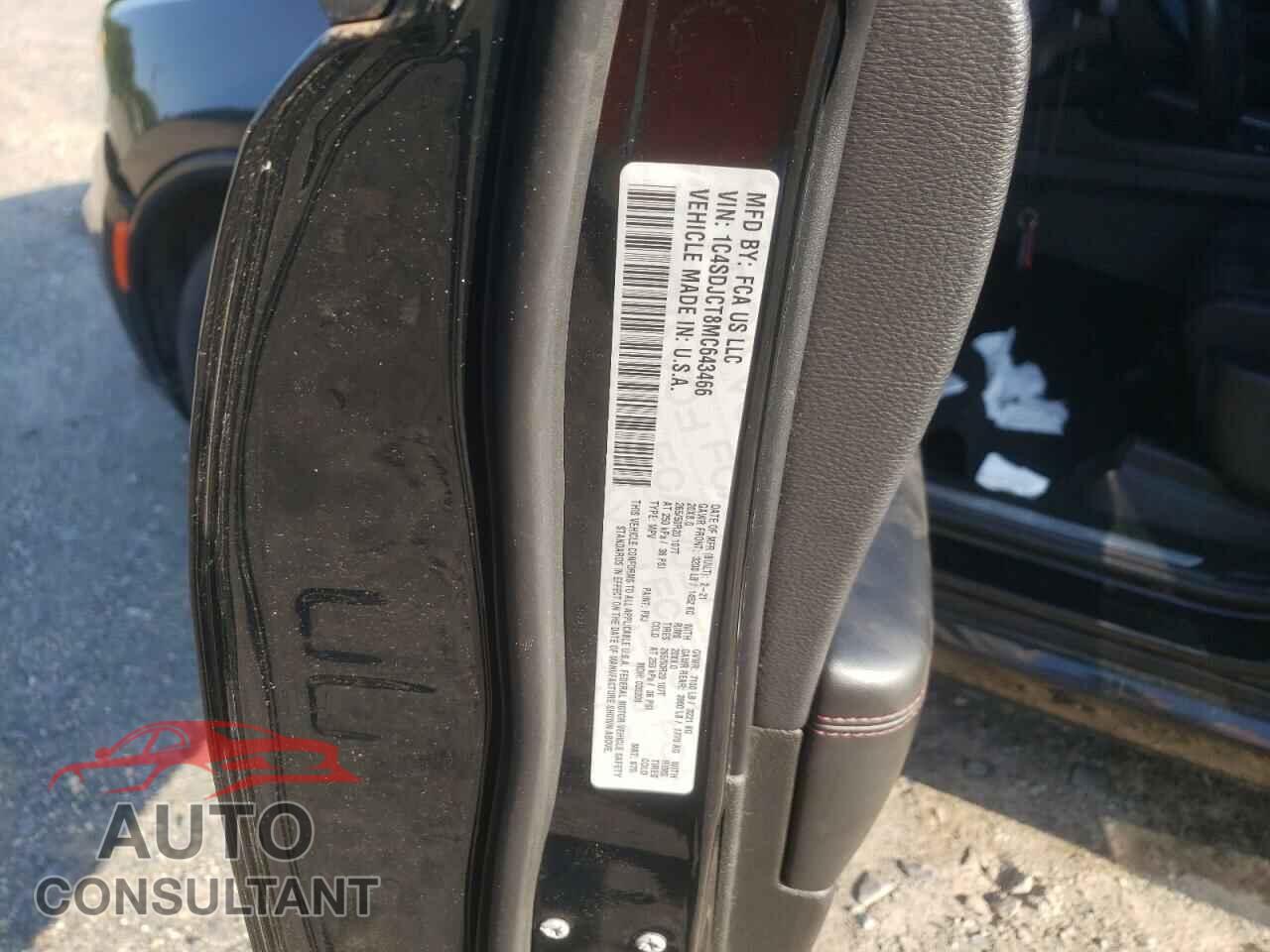 DODGE DURANGO 2021 - 1C4SDJCT8MC643466