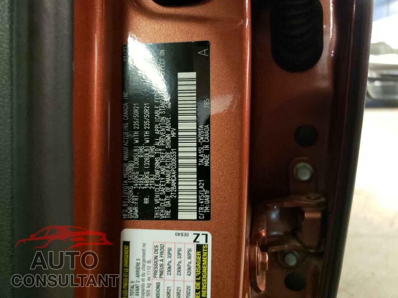 LEXUS RX350 2023 - 2T2BAMCA4PC006591