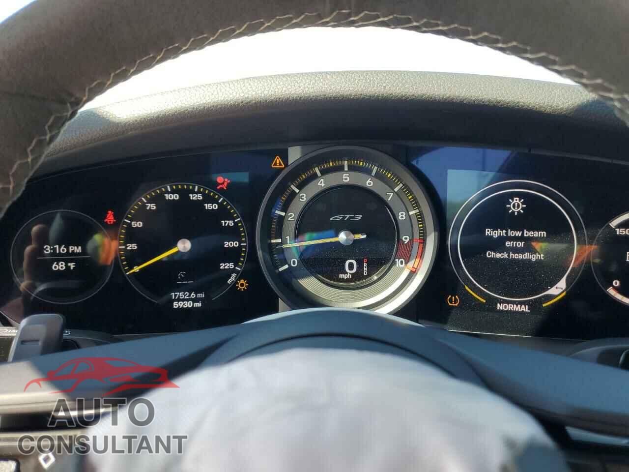 PORSCHE 911 2022 - WP0AC2A92NS270167