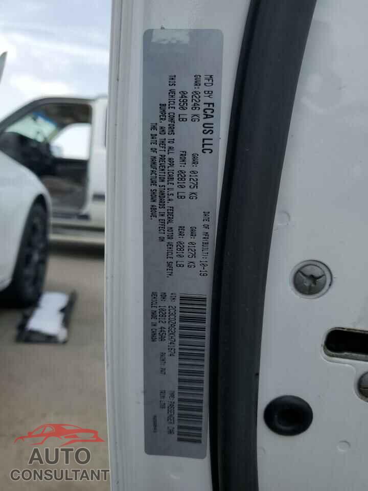 DODGE CHALLENGER 2019 - 2C3CDZAG2KH741674