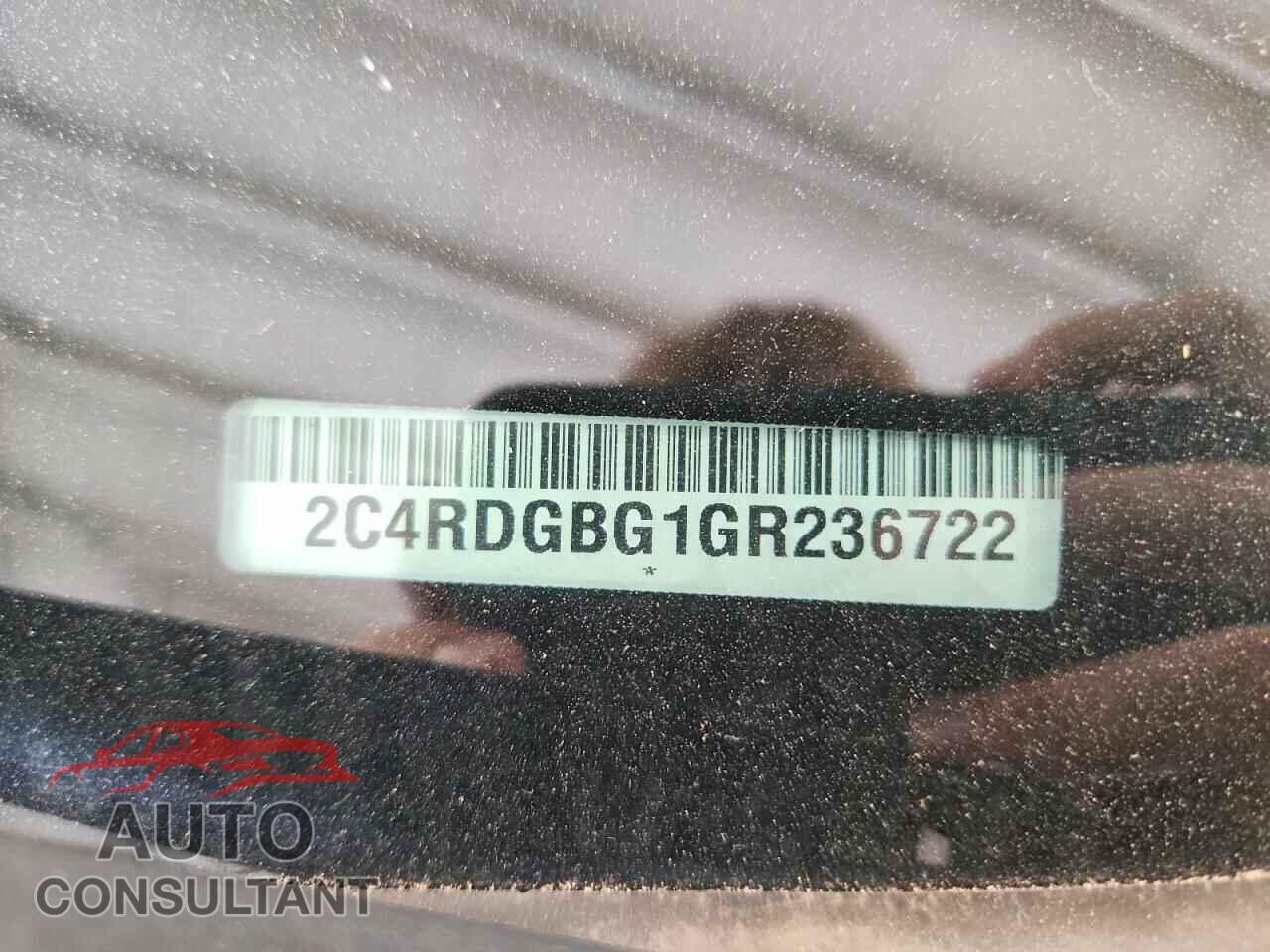 DODGE CARAVAN 2016 - 2C4RDGBG1GR236722