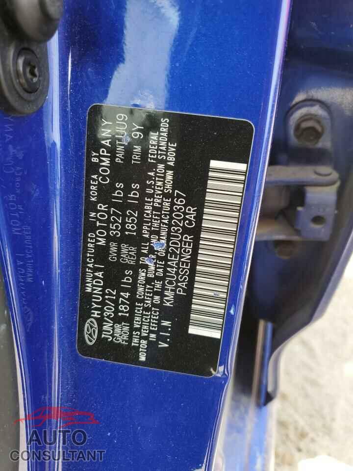 HYUNDAI ACCENT 2013 - KMHCU4AE2DU320367