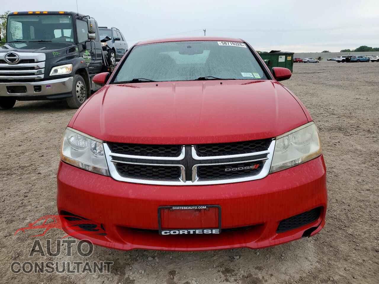 DODGE AVENGER 2012 - 1C3CDZCB9CN129711