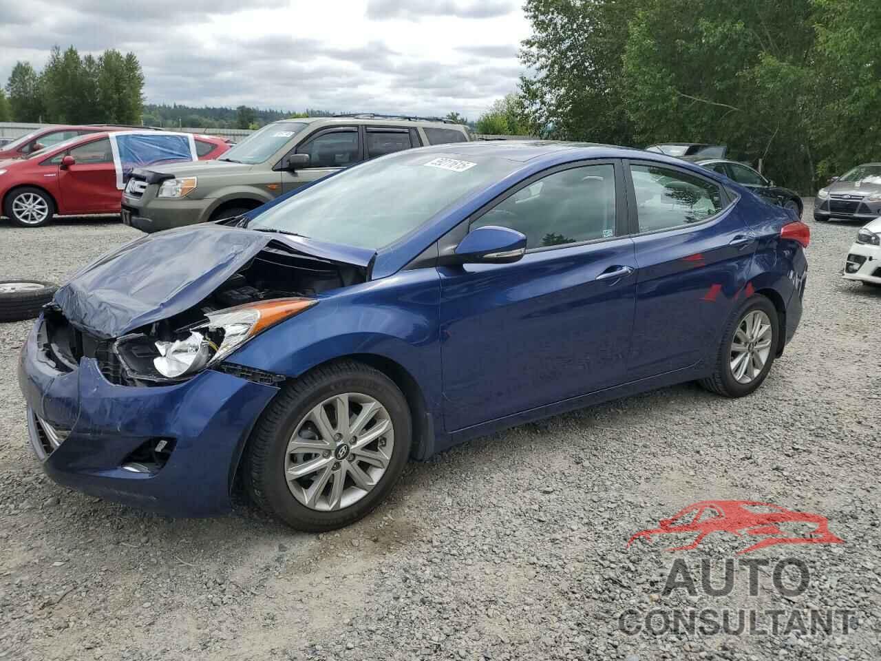 HYUNDAI ELANTRA 2013 - KMHDH4AE8DU807467