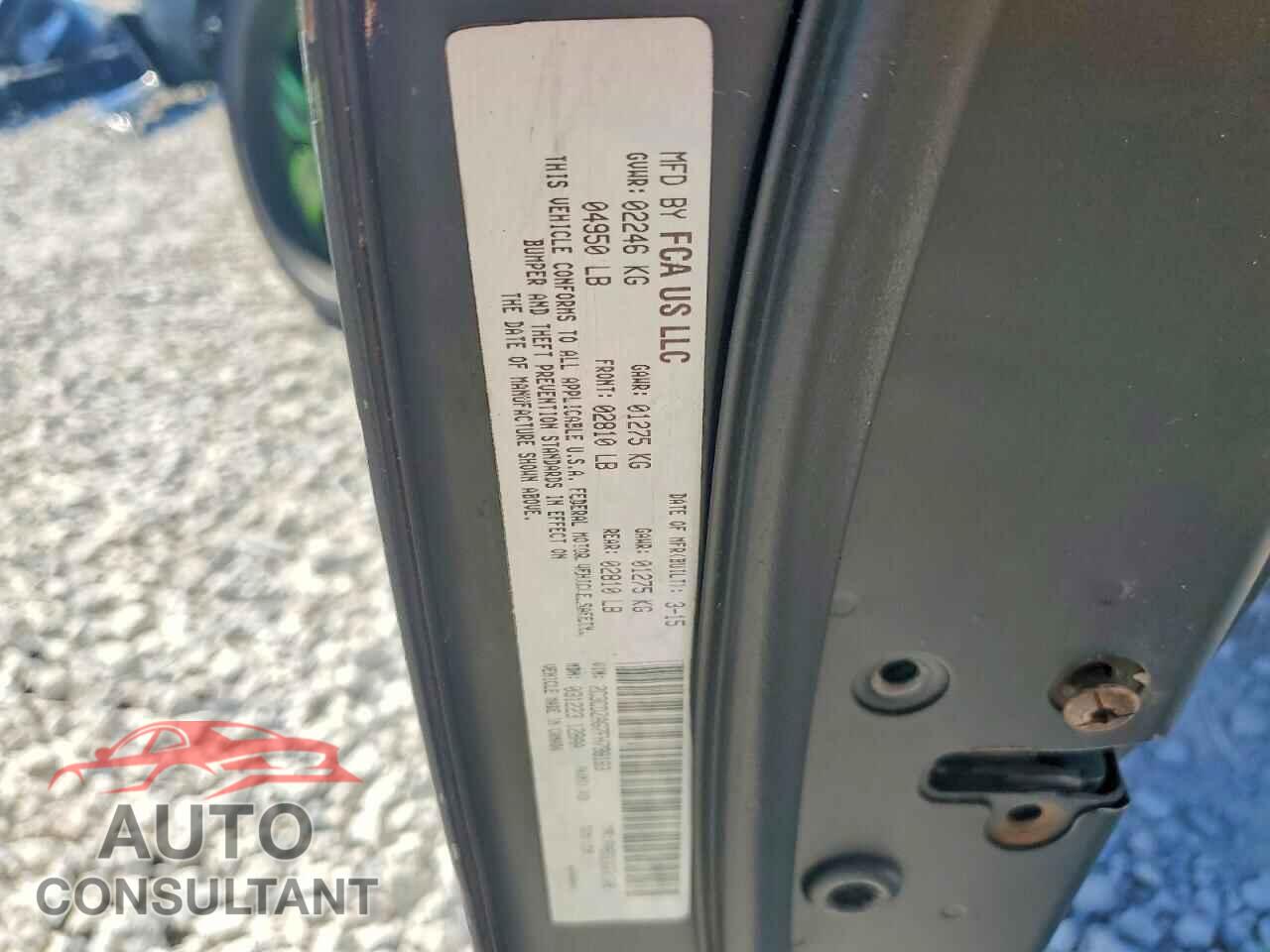 DODGE CHALLENGER 2015 - 2C3CDZAG7FH798183
