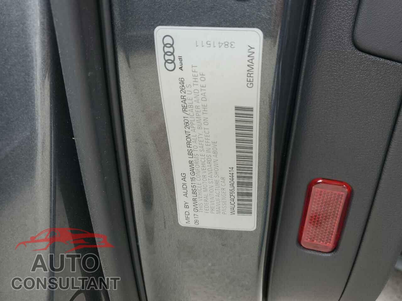 AUDI S5/RS5 2018 - WAUC4CF55JA044414