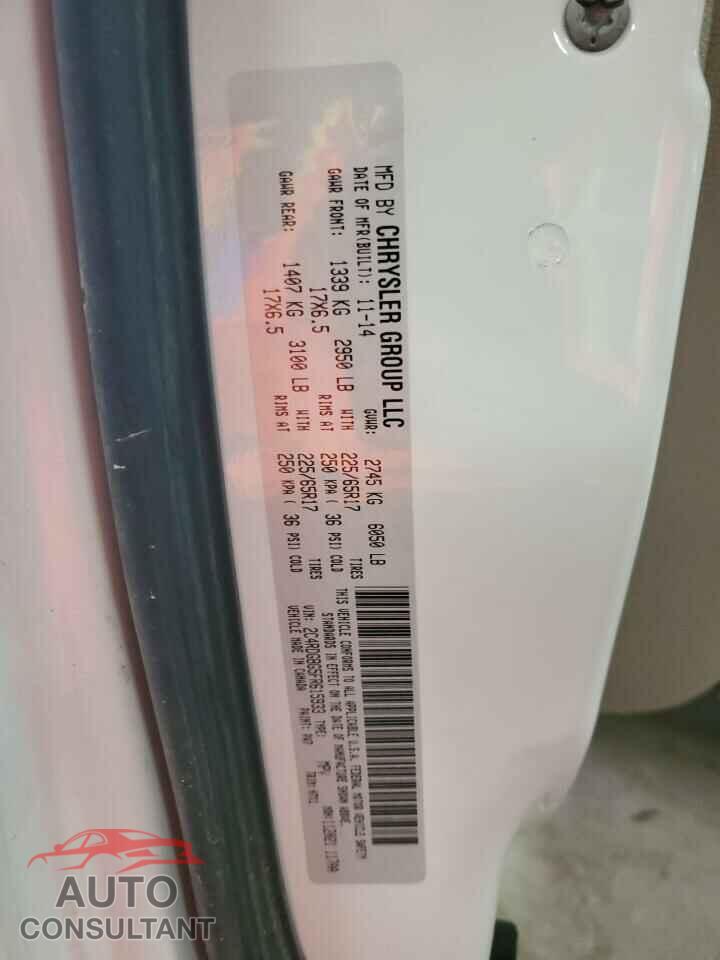 DODGE CARAVAN 2015 - 2C4RDGBG5FR615933