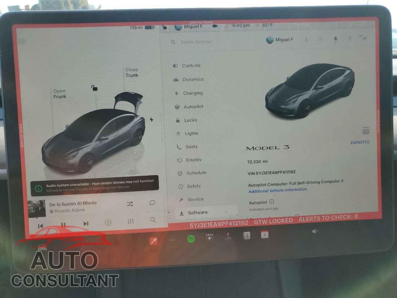 TESLA MODEL 3 2023 - 5YJ3E1EA9PF412192