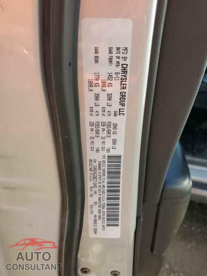 DODGE DURANGO 2011 - 1D4RE4GG3BC712493