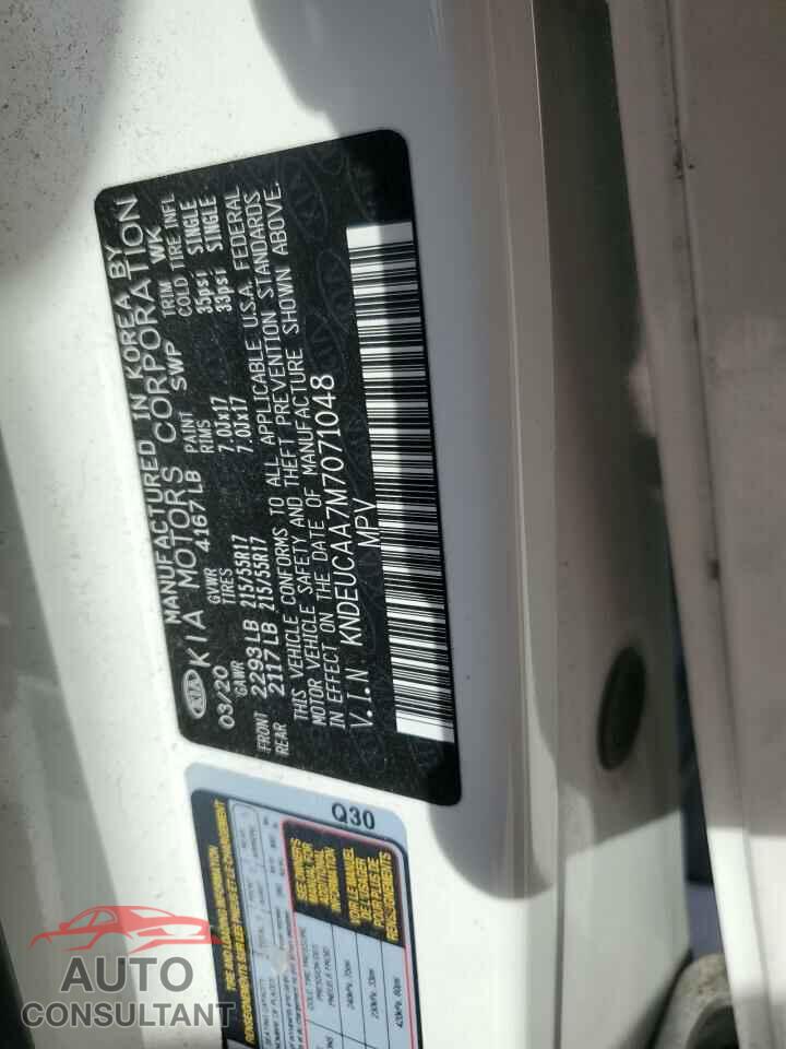 KIA SELTOS 2021 - KNDEUCAA7M7071048