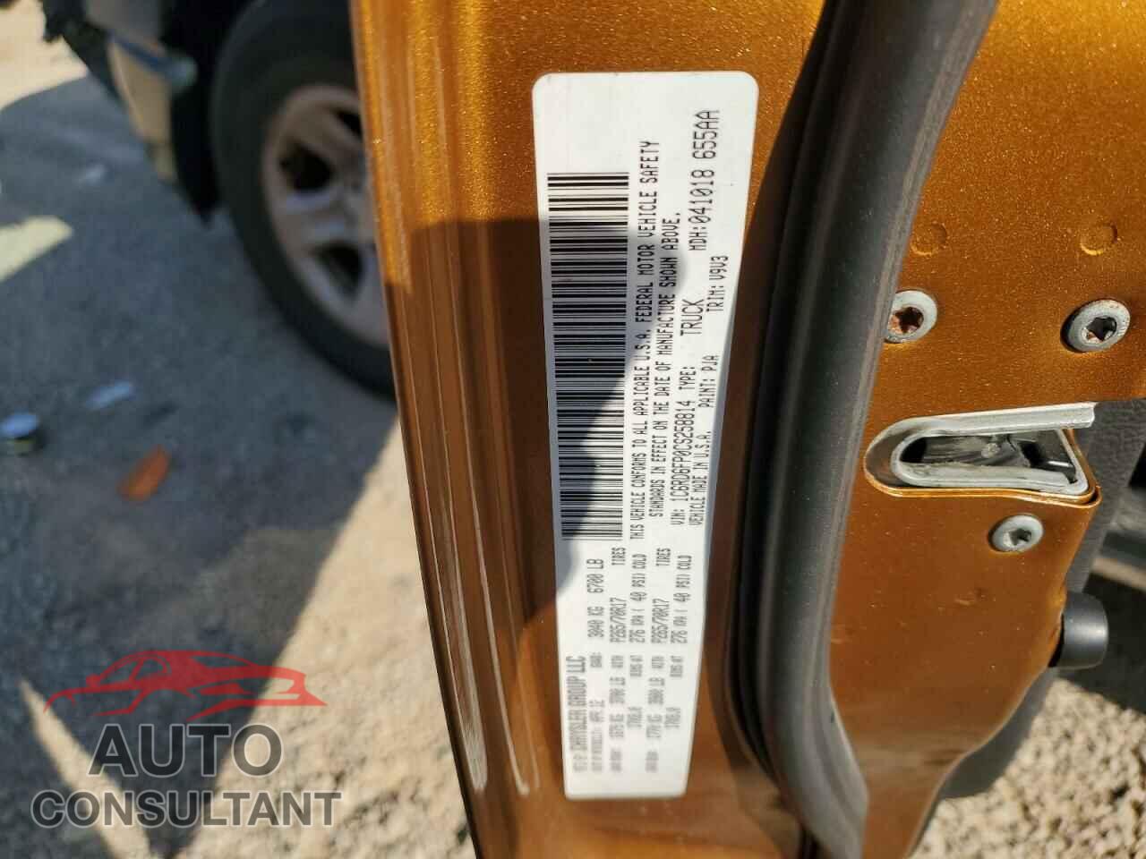 DODGE RAM 1500 2012 - 1C6RD6FP0CS258814