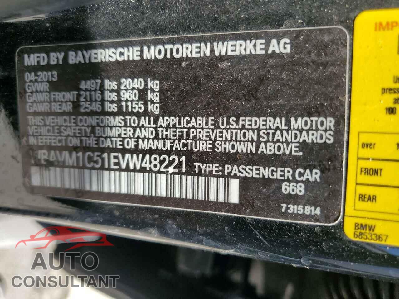 BMW X1 2014 - WBAVM1C51EVW48221