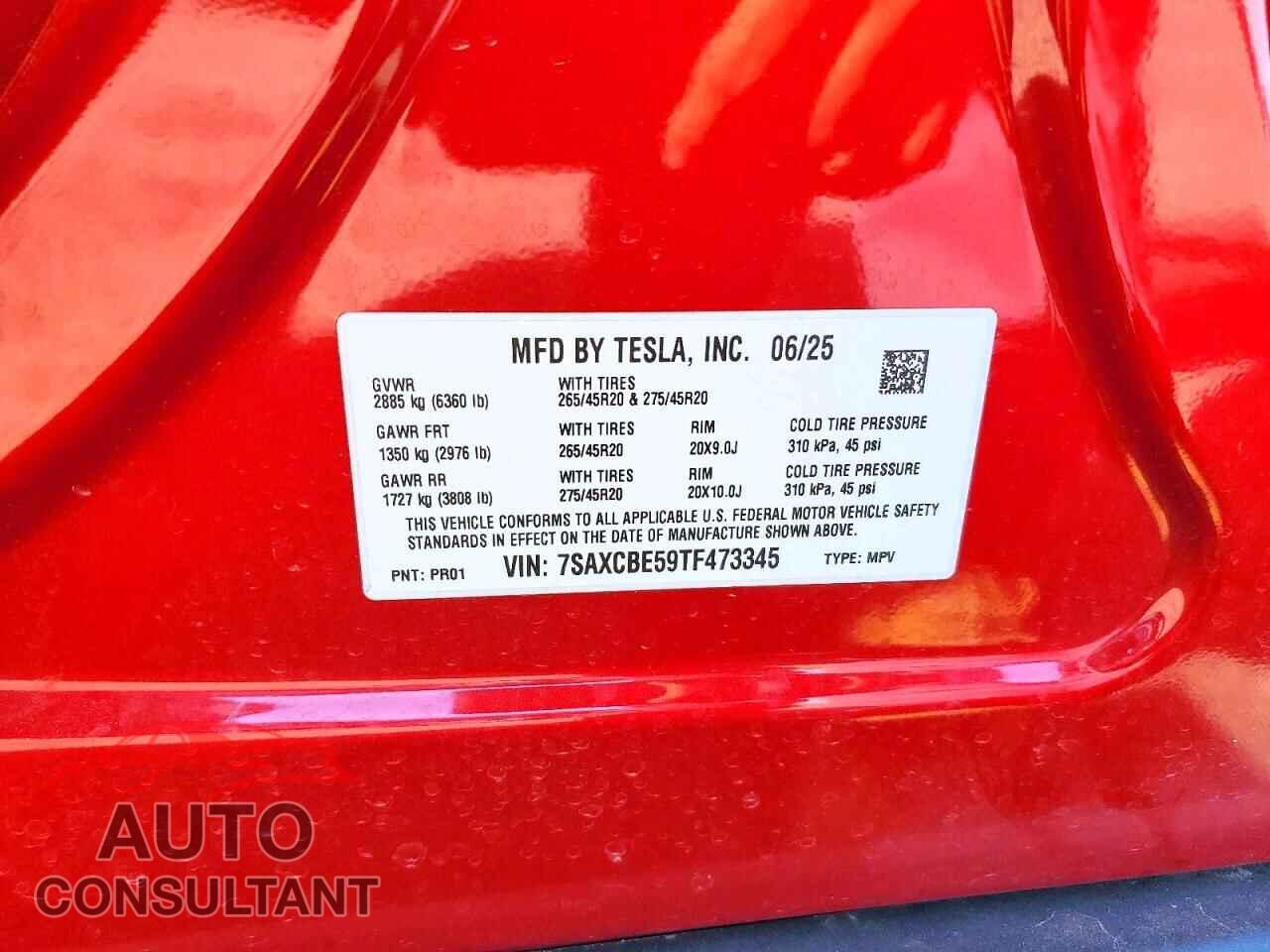 TESLA MODEL X 2026 - 7SAXCBE59TF473345