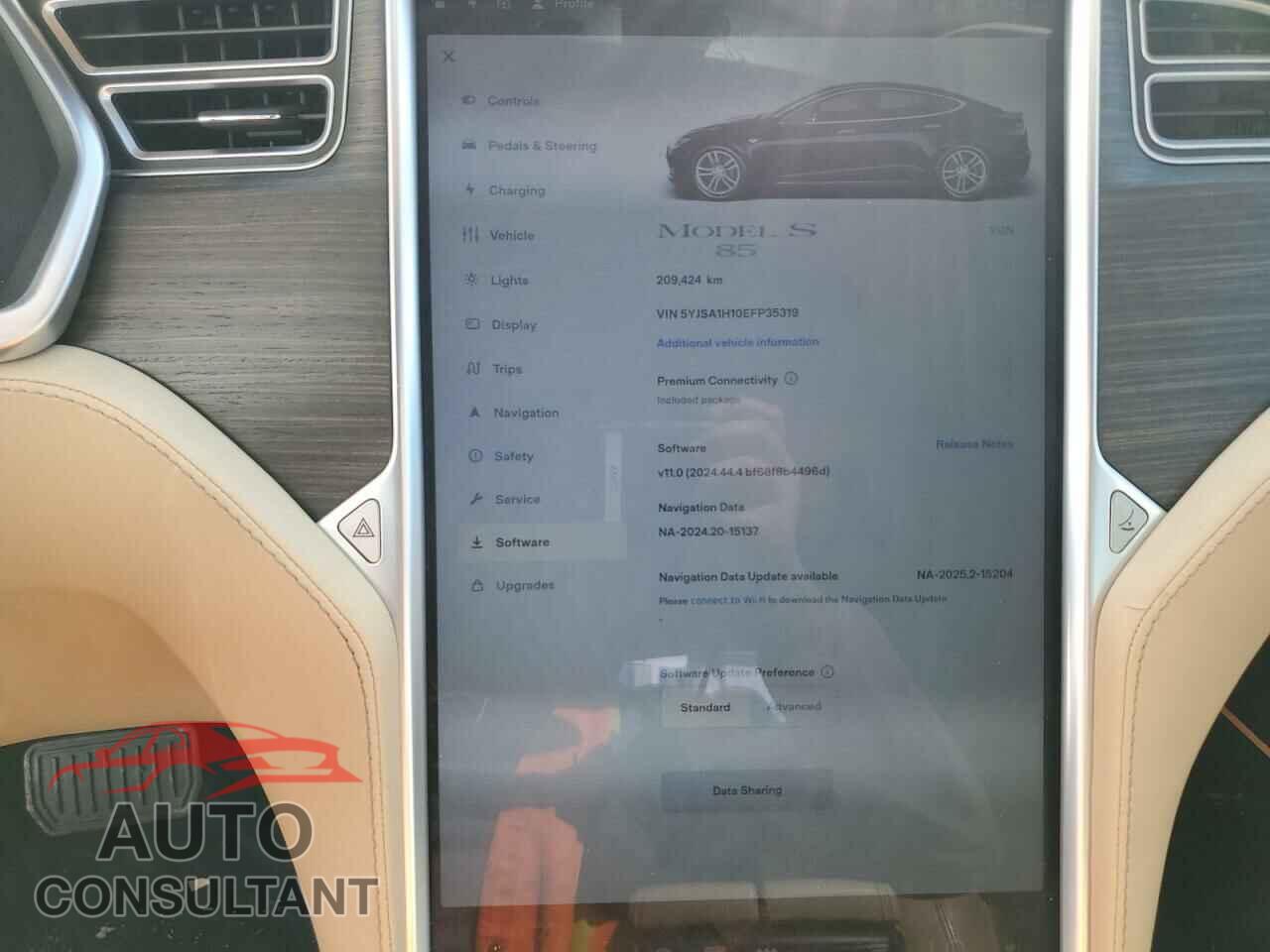 TESLA MODEL S 2014 - 5YJSA1H10EFP35319