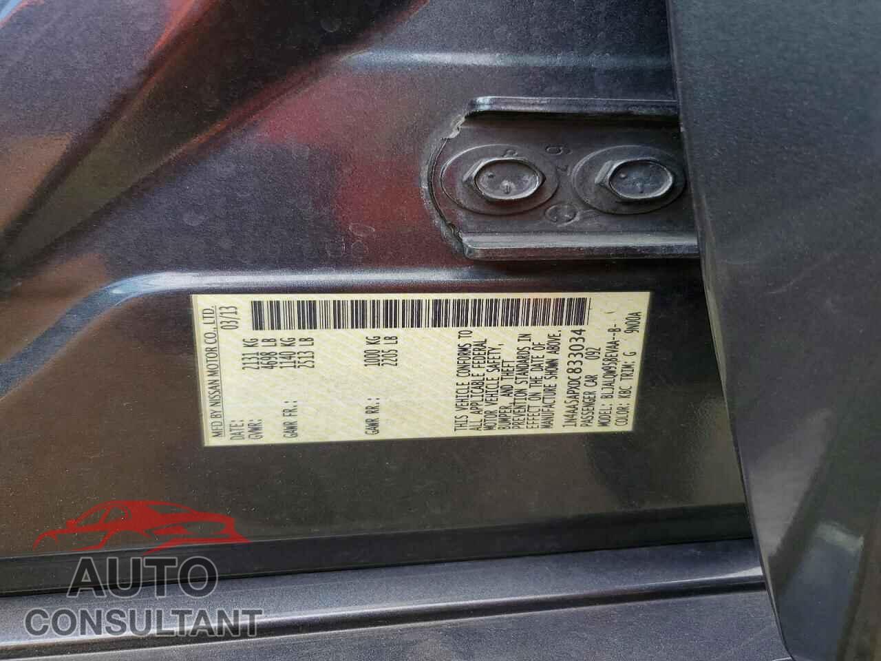 NISSAN MAXIMA 2013 - 1N4AA5APXDC833034