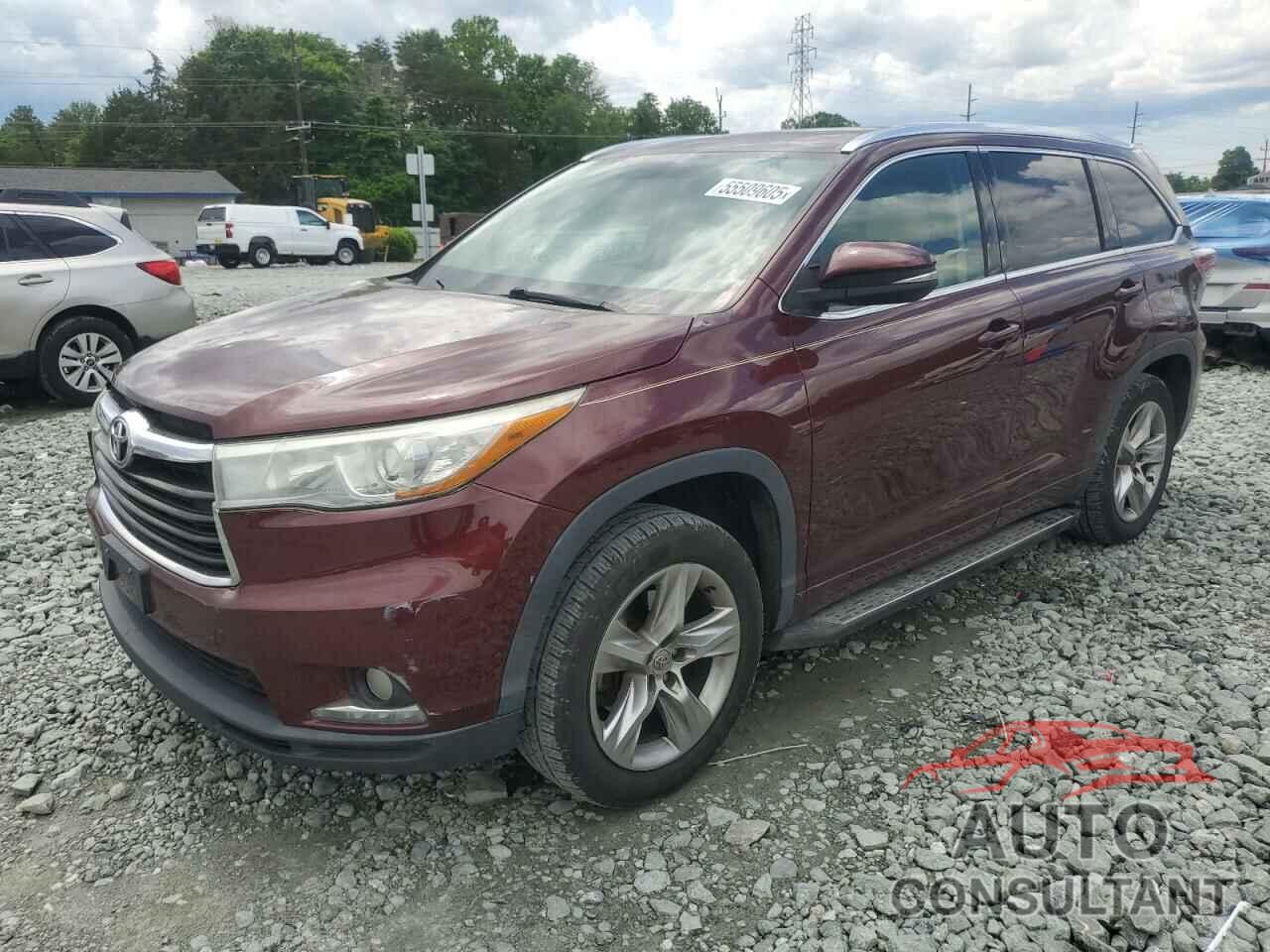 TOYOTA HIGHLANDER 2015 - 5TDYKRFH6FS101208