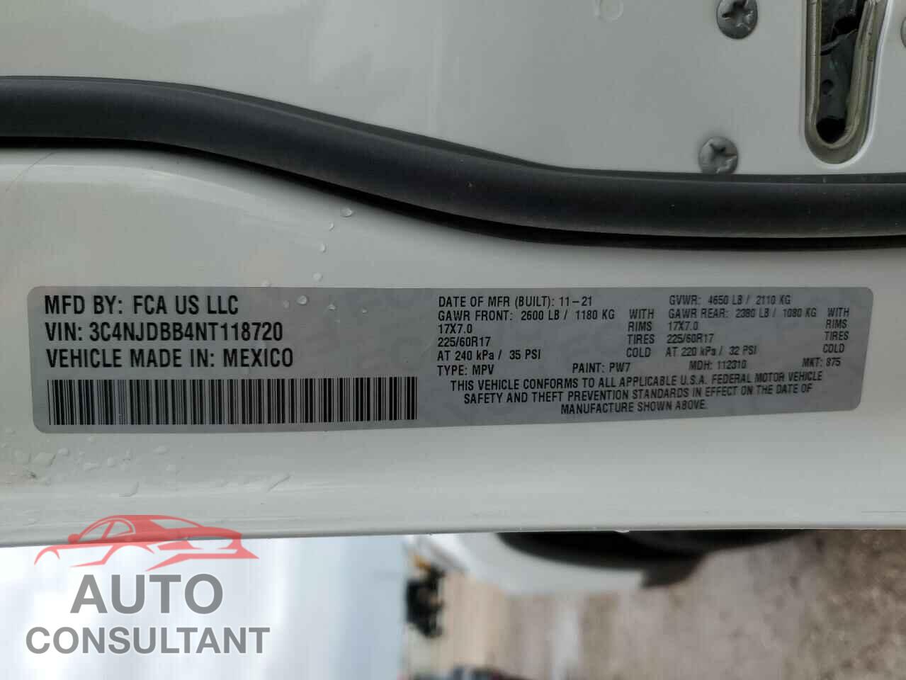JEEP COMPASS 2022 - 3C4NJDBB4NT118720