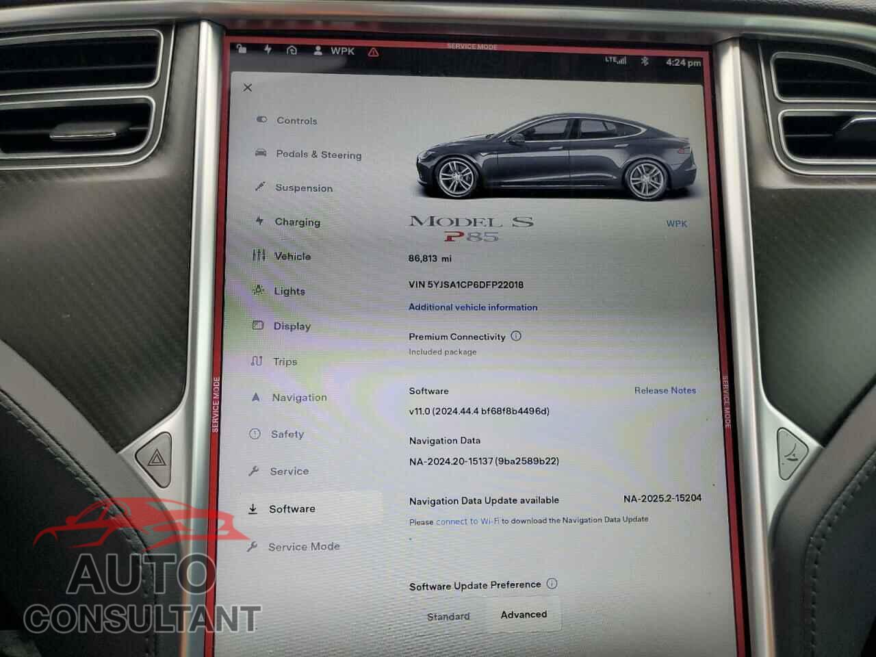 TESLA MODEL S 2013 - 5YJSA1CP6DFP22018