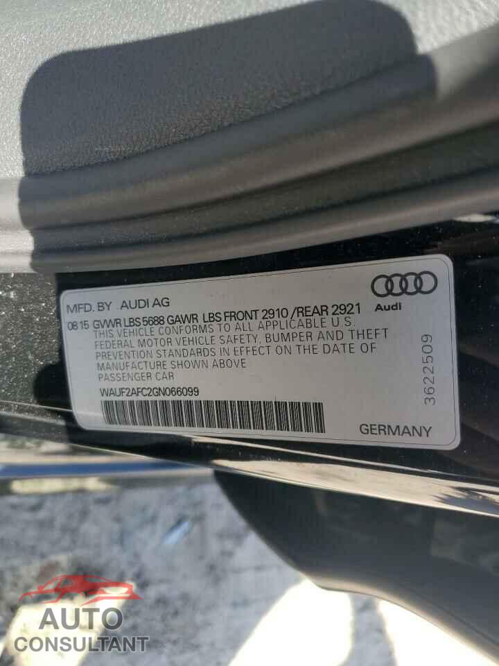AUDI S6/RS6 2016 - WAUF2AFC2GN066099