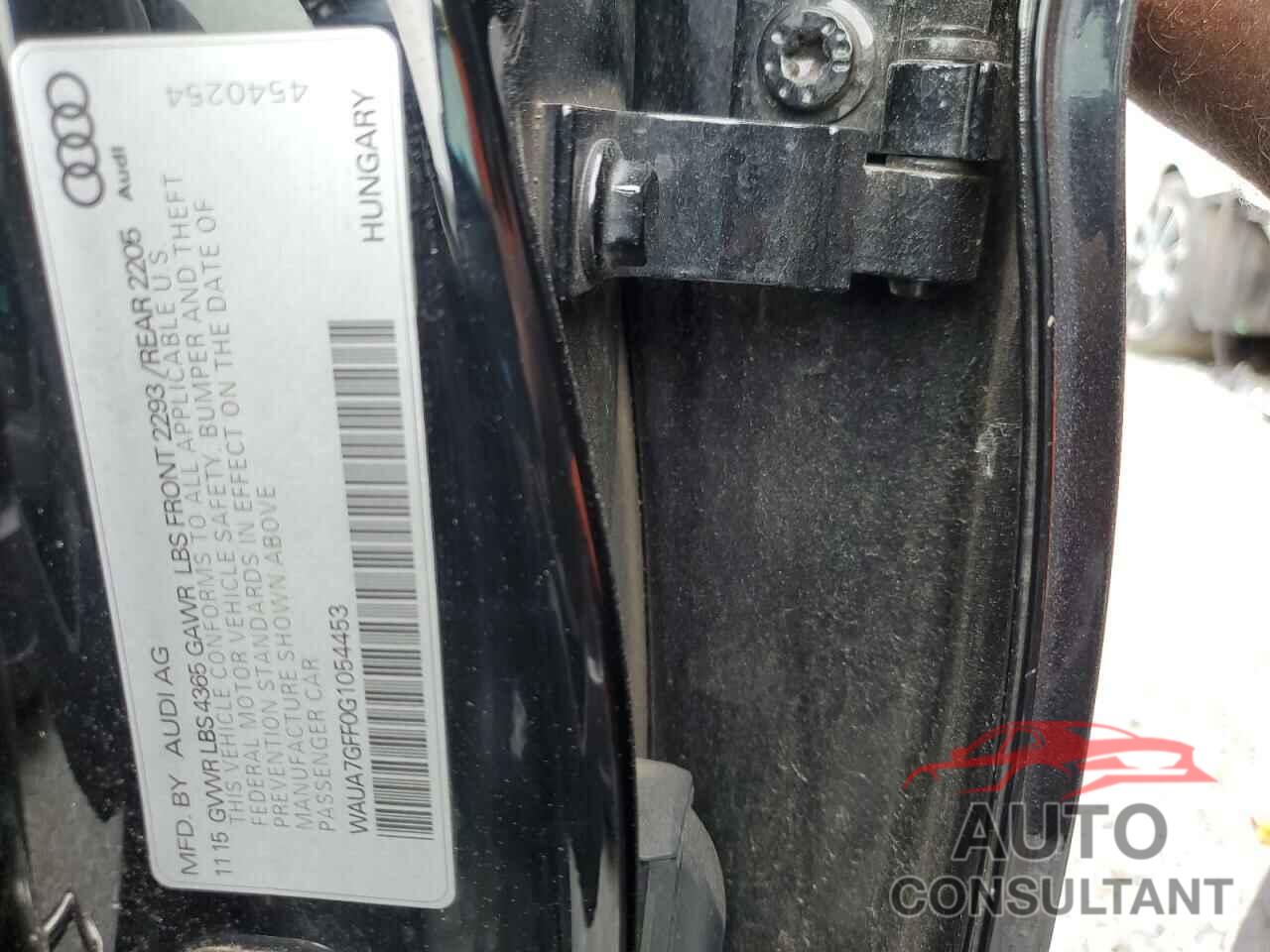 AUDI A3 2016 - WAUA7GFF0G1054453