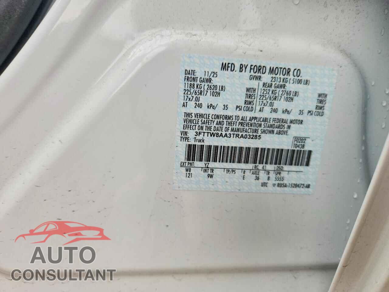FORD MAVERICK 2026 - 3FTTW8AA3TRA03285