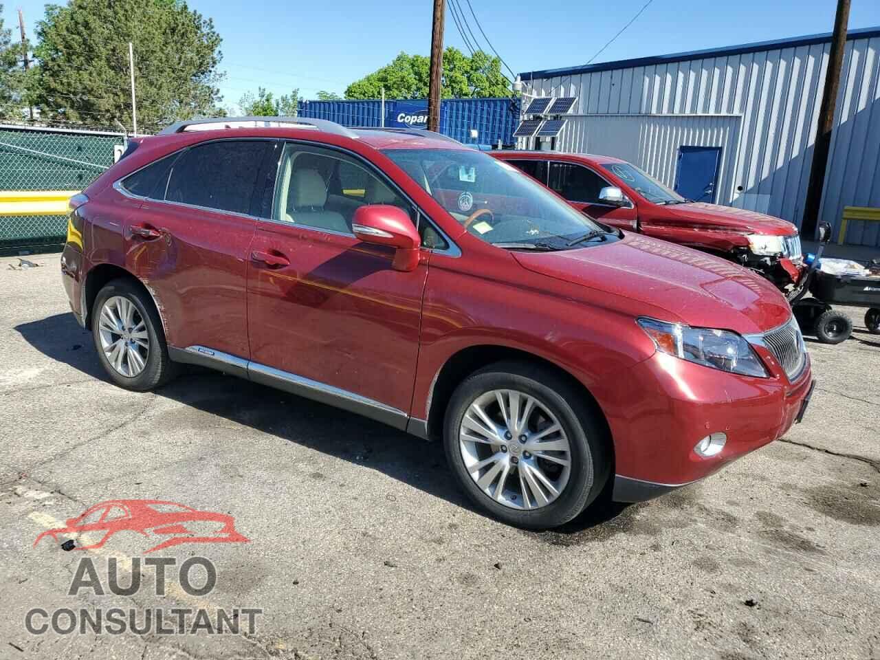LEXUS RX450 2012 - JTJBC1BA6C2429676