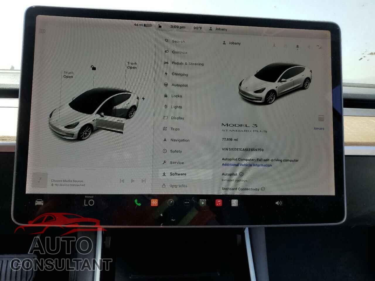 TESLA MODEL 3 2020 - 5YJ3E1EA6LF659759