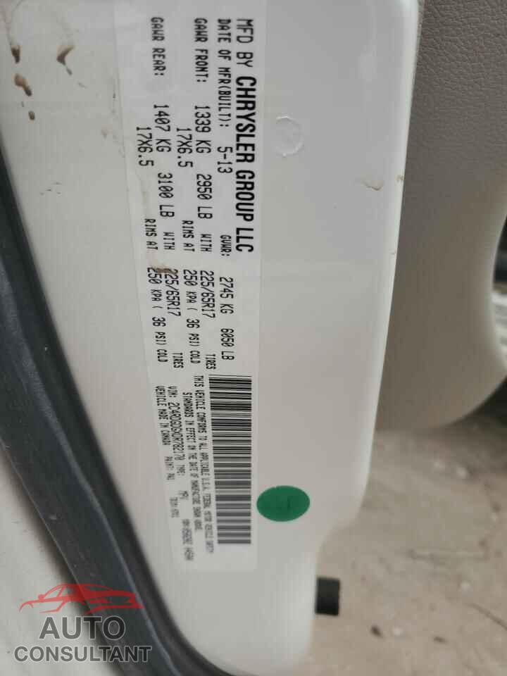 DODGE CARAVAN 2013 - 2C4RDGDGXDR782170