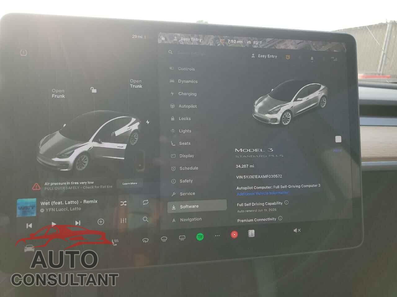 TESLA MODEL 3 2018 - 5YJ3E1EAXMF030572