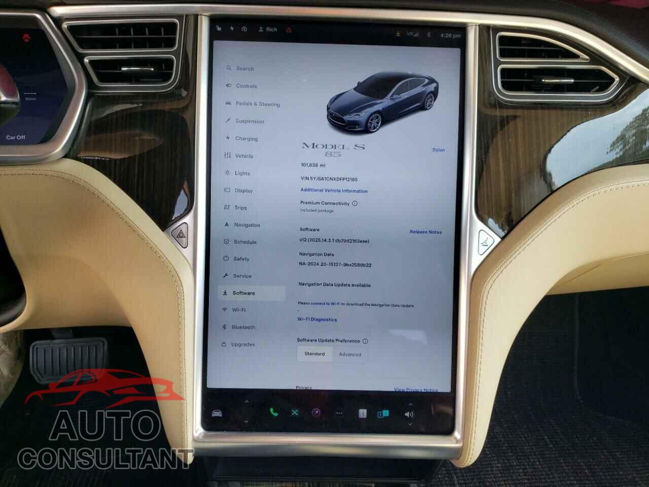 TESLA MODEL S 2013 - 5YJSA1CNXDFP12185