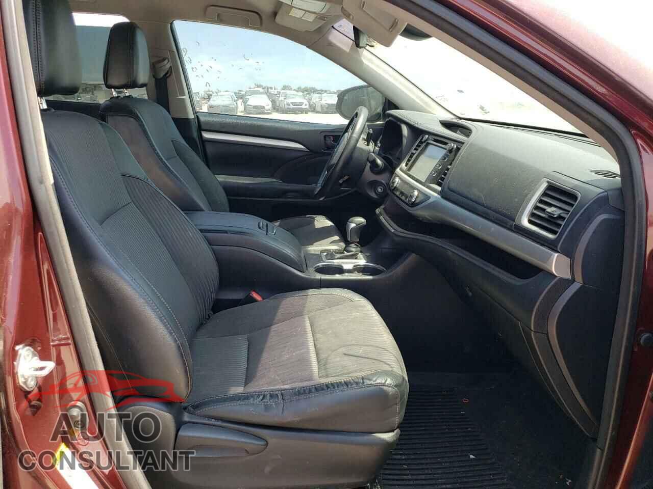 TOYOTA HIGHLANDER 2017 - 5TDZZRFH2HS213300
